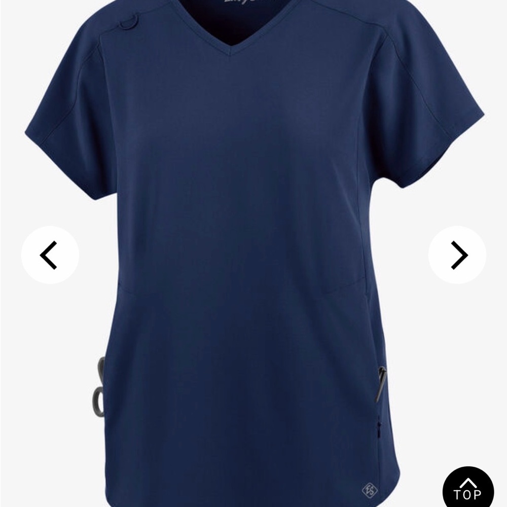 Navy Blue Scrub Tops (3)